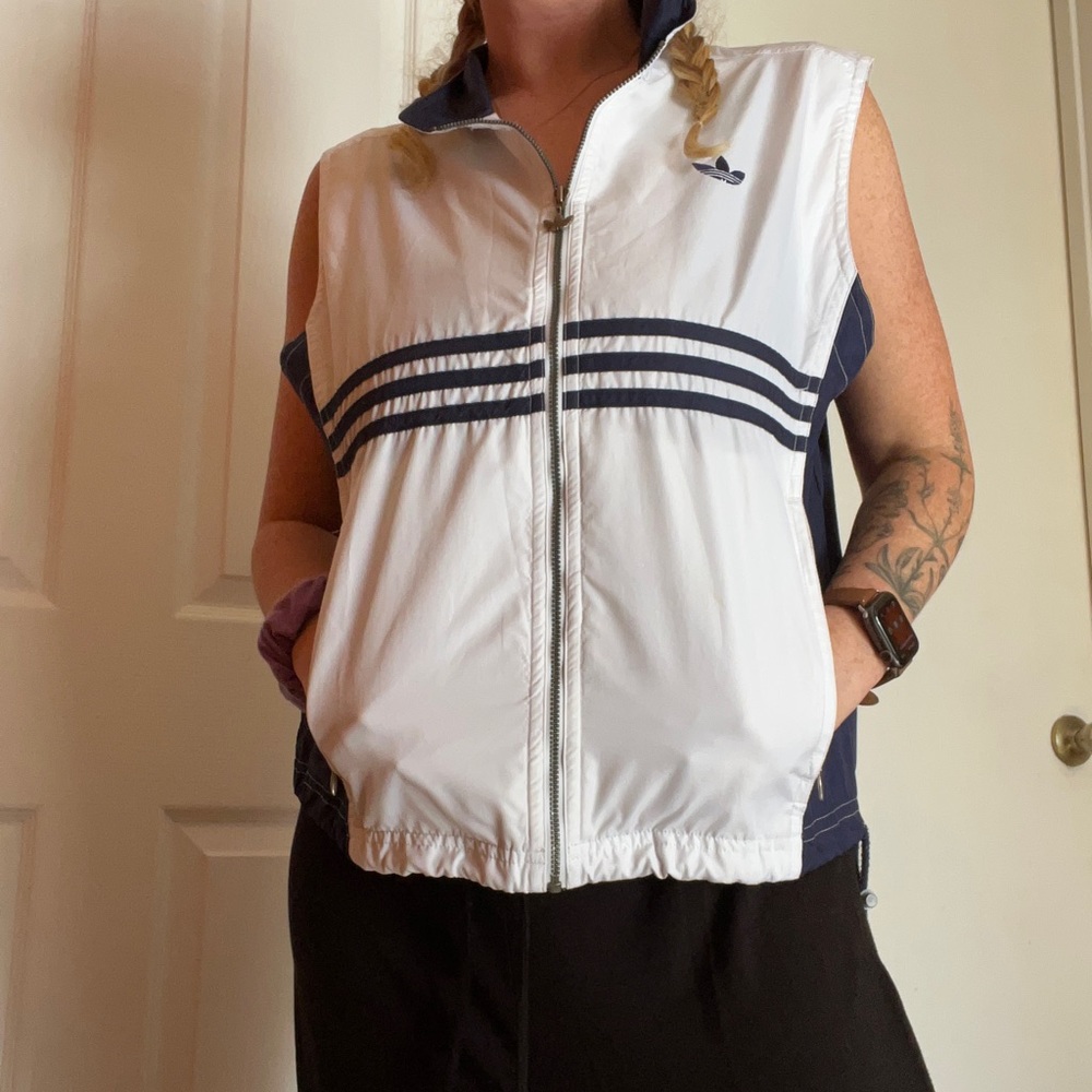 Rare Vintage Adidas Windbreaker Vest